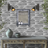 Light Grey Salvaged Wood Wallpaper for Wall Decoration
